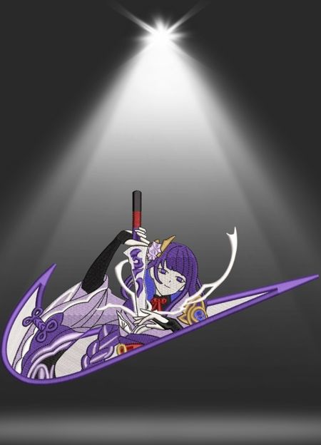 Bluza z haftem – Genshin Impact „Raiden Shogun”