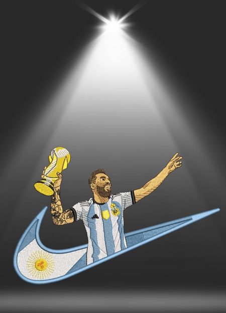 Koszulka Oversize Messi Champion Swoosh Argentina