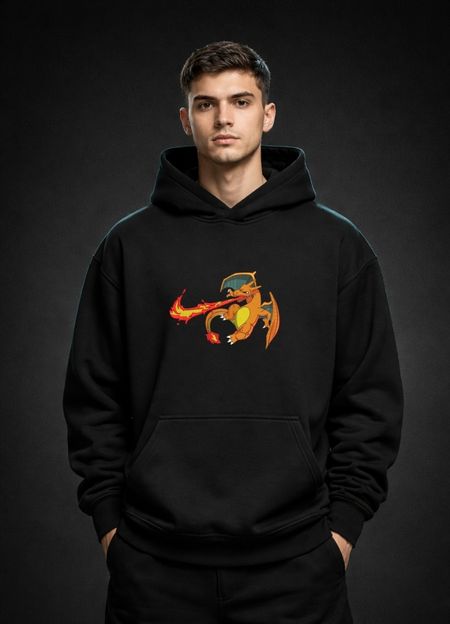 Bluza z haftem – Pokémon „Charizard”
