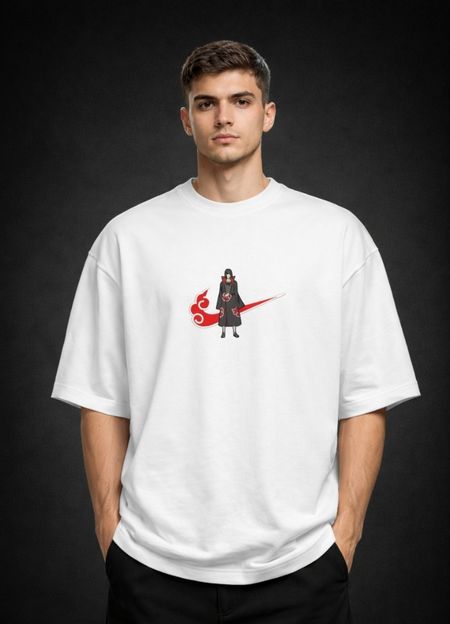 Koszulka Anime Akatsuki Itachi Haft Streetwear