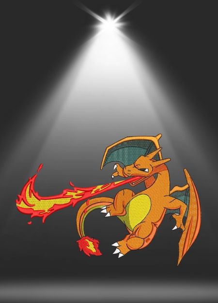 Bluza z haftem – Pokémon „Charizard”
