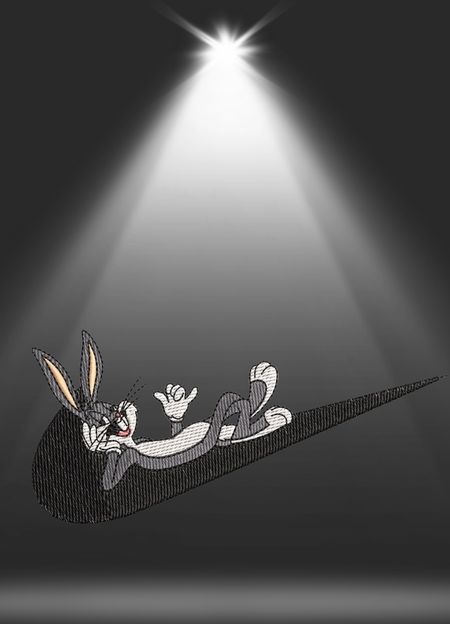 Koszulka Bugs Chill Swoosh – Cartoon Streetwear Vibe