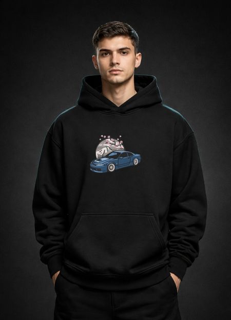 Bluza Hoodie JDM Sakura Drift Haft