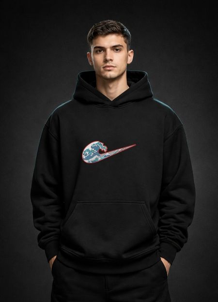 Bluza z haftem – The Great Wave „Kanagawa Style”