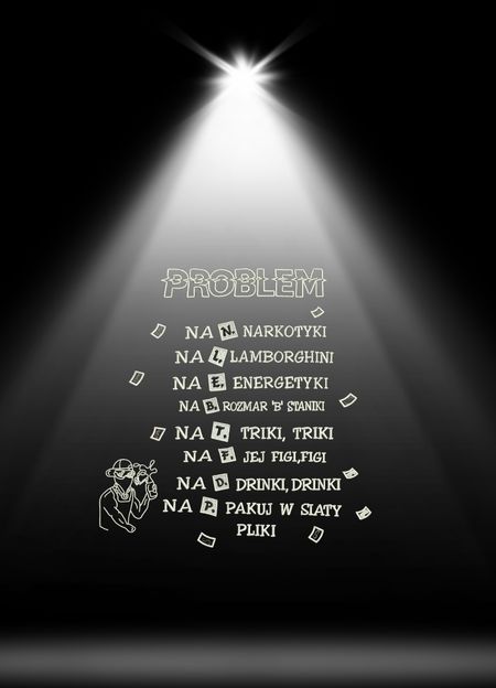 Bluza PROBLEM – haft na plecach