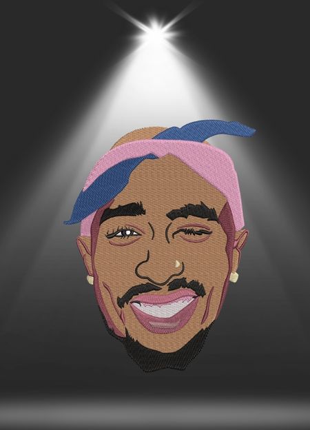 Bluza z haftem – 2Pac Portrait Bandana