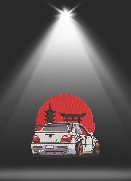 Koszulka JDM Sunset Drift – Subaru Street Vibe