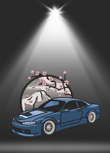 Bluza Hoodie JDM Sakura Drift Haft