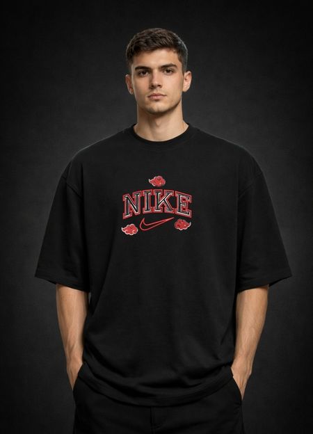 Koszulka N!KE Akatsuki Clouds Haft Streetwear
