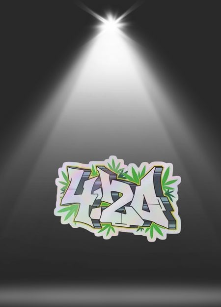 Koszulka 420 Graffiti Leaf Streetwear Chill Vibe