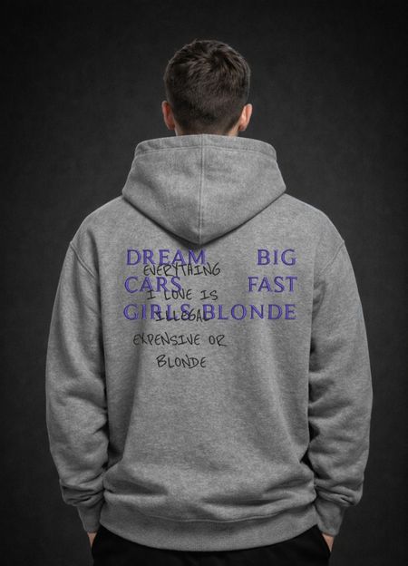 Bluza z haftem – Dream Big Cars Girls Blonde
