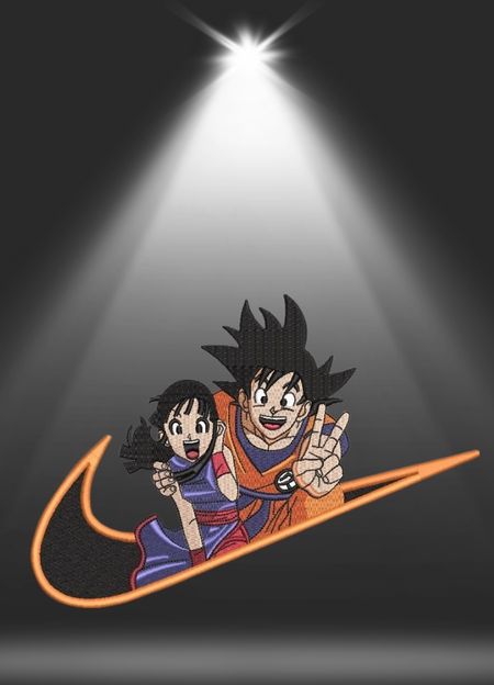 Koszulka Goku & ChiChi Swoosh Anime Vibe