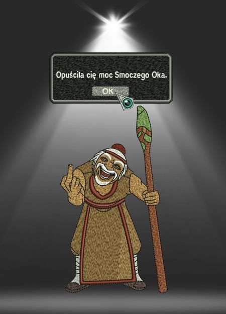 Bluza z haftem – Metin2 „Opuściła cię moc Smoczego Oka”