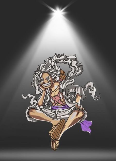 Bluza z haftem – „Monkey D. Luffy Gear 5 (Sun God Nika)”